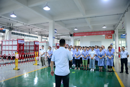 华体会百兆级高压水冷SVG成功通过中国电科院型式试验检测验收